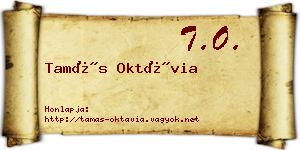 Tamás Oktávia névjegykártya